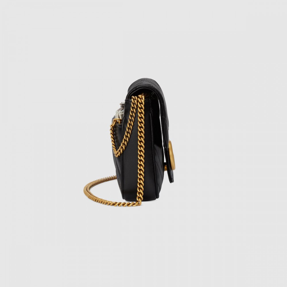  Gucci GG Marmont Black Mini Bag