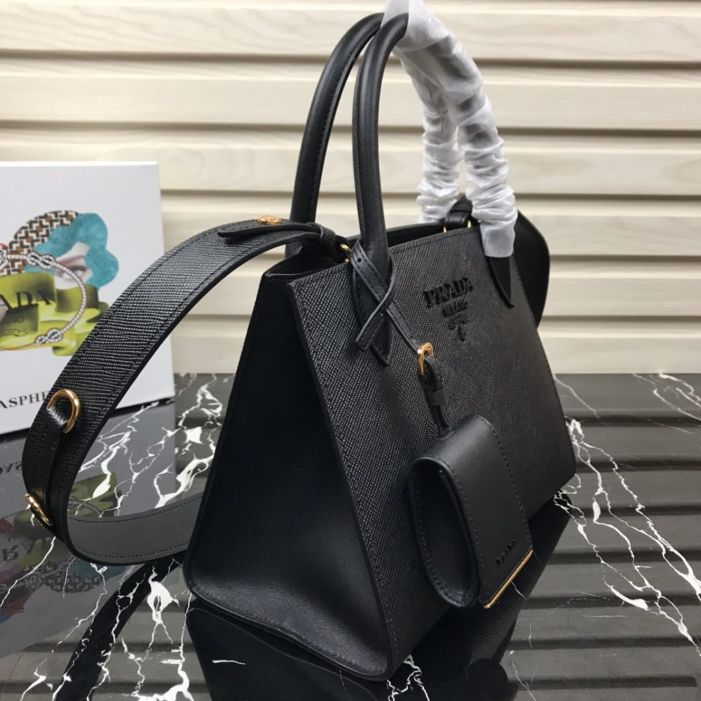 Saffiano Leather Prada Monochrome Bag  1BA156
